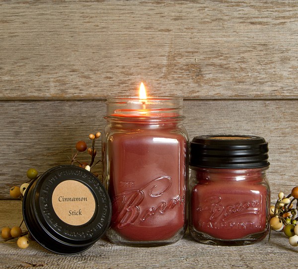 Longaberger Mini Candle Jars Set of 2pk Cinnamon Stick Lightly Used  Fragrant